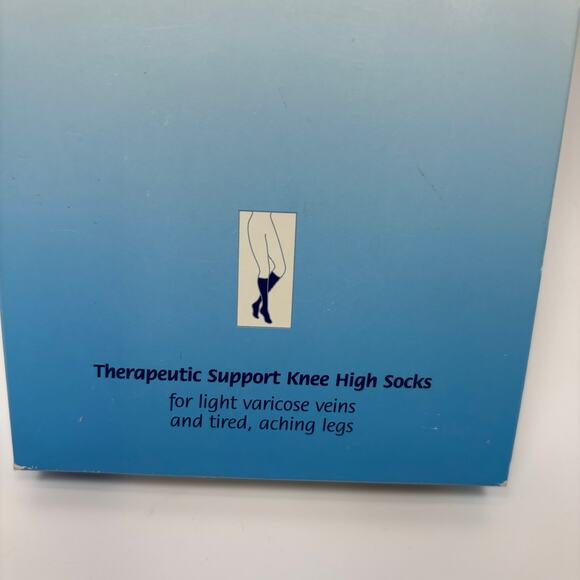 Jobst Relief Compression Socks Stockings 15-20 mmHg Sz L Knee High Beige Medical - Picture 4 of 9